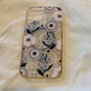 Floral Phone Case - Pink and Black